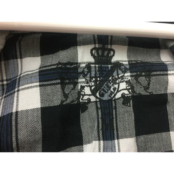 (N5) Y2K Guess Mens Shirt Size M Western Cowboy Embroidered Plaid Snap Pearl - Picture 7 of 8